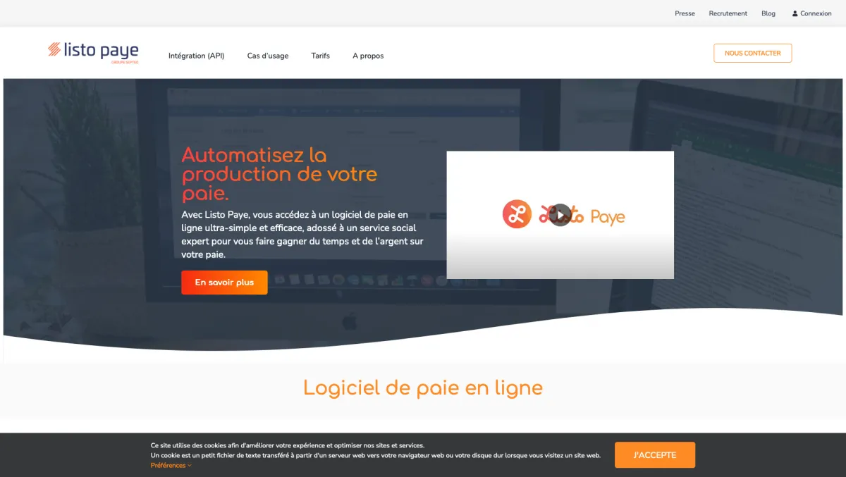 Interface Listo Paye : fonctionnalités, prix, alternatives