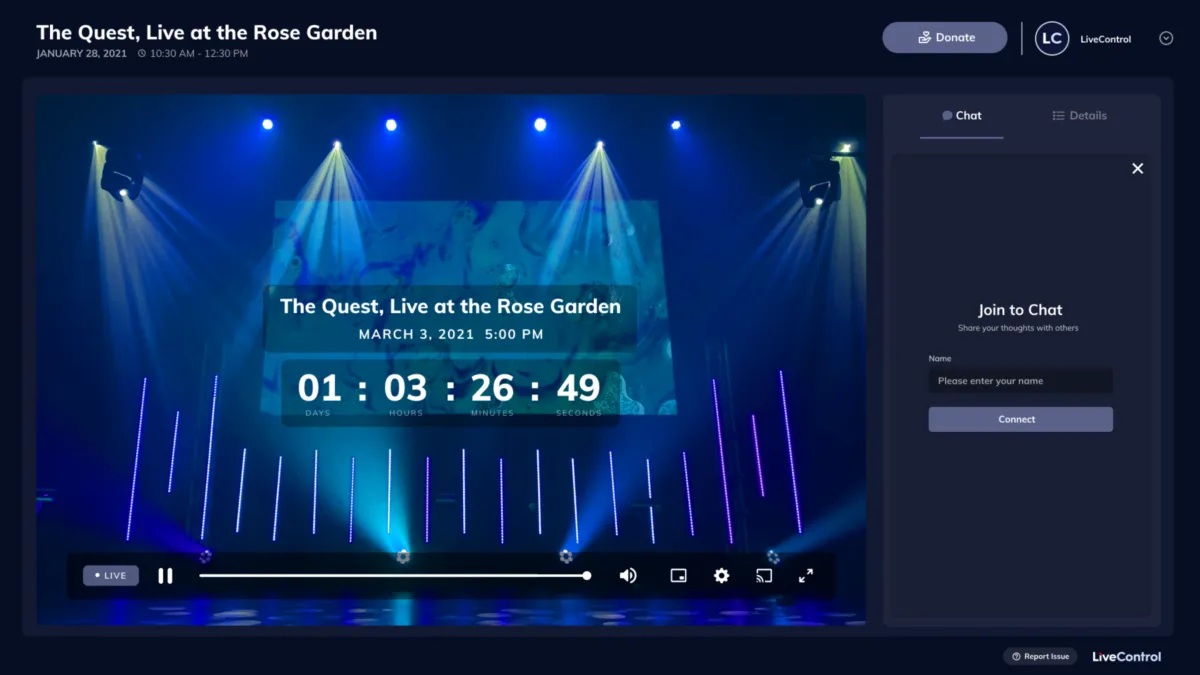 Interface LiveControl: fonctionnalités, prix, alternatives
