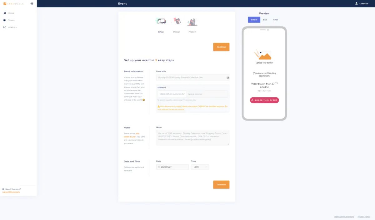 Interface Livescale: fonctionnalités, prix, alternatives