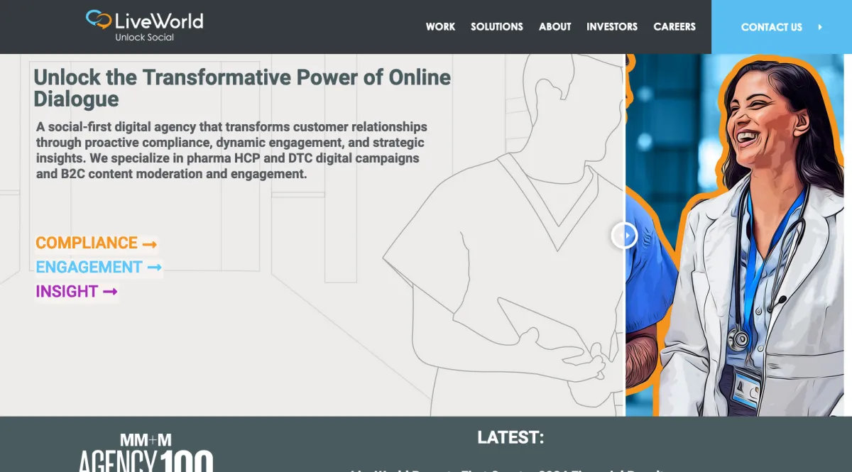 Interface LiveWorld : fonctionnalités, prix, alternatives