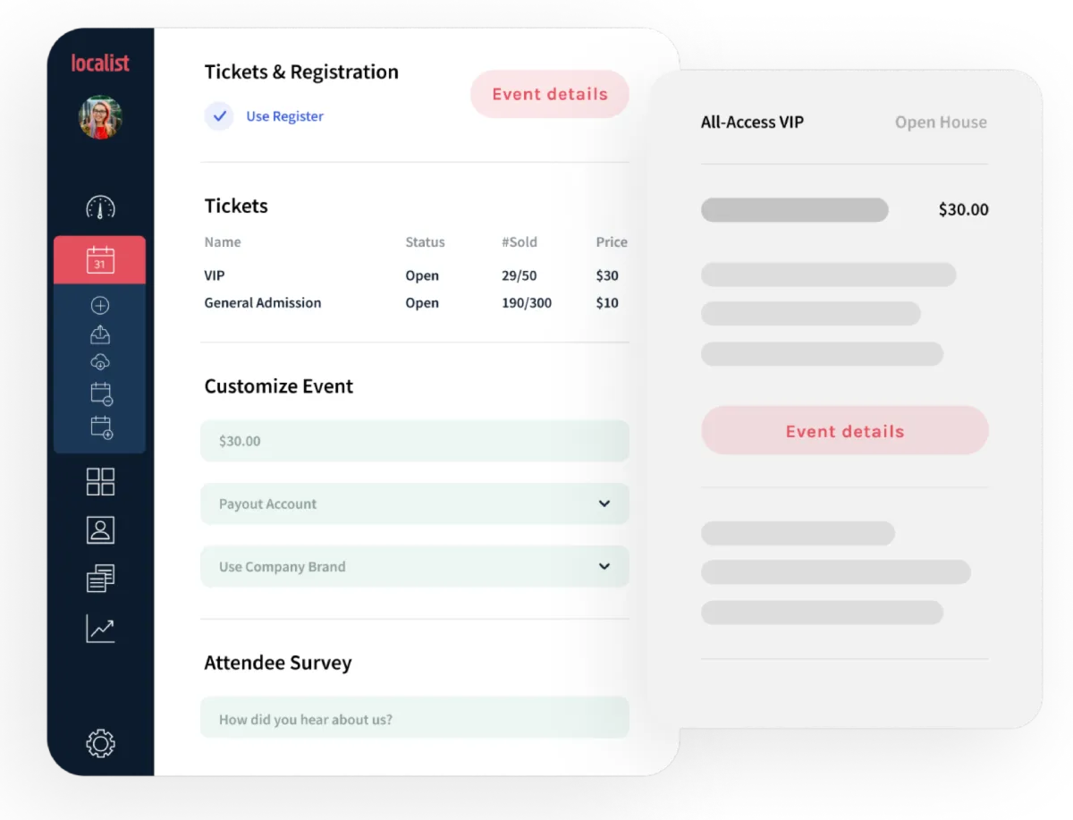 Interface Localist: fonctionnalités, prix, alternatives