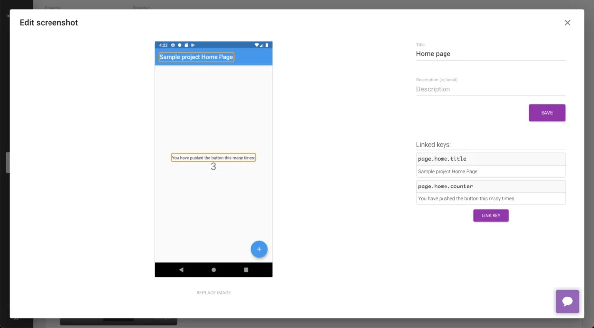 Interface Localizely: image, ergonomie, alternatives