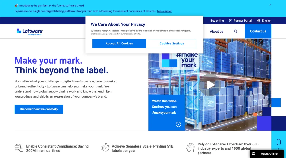 Interface Loftware NiceLabel : fonctionnalités, prix, alternatives