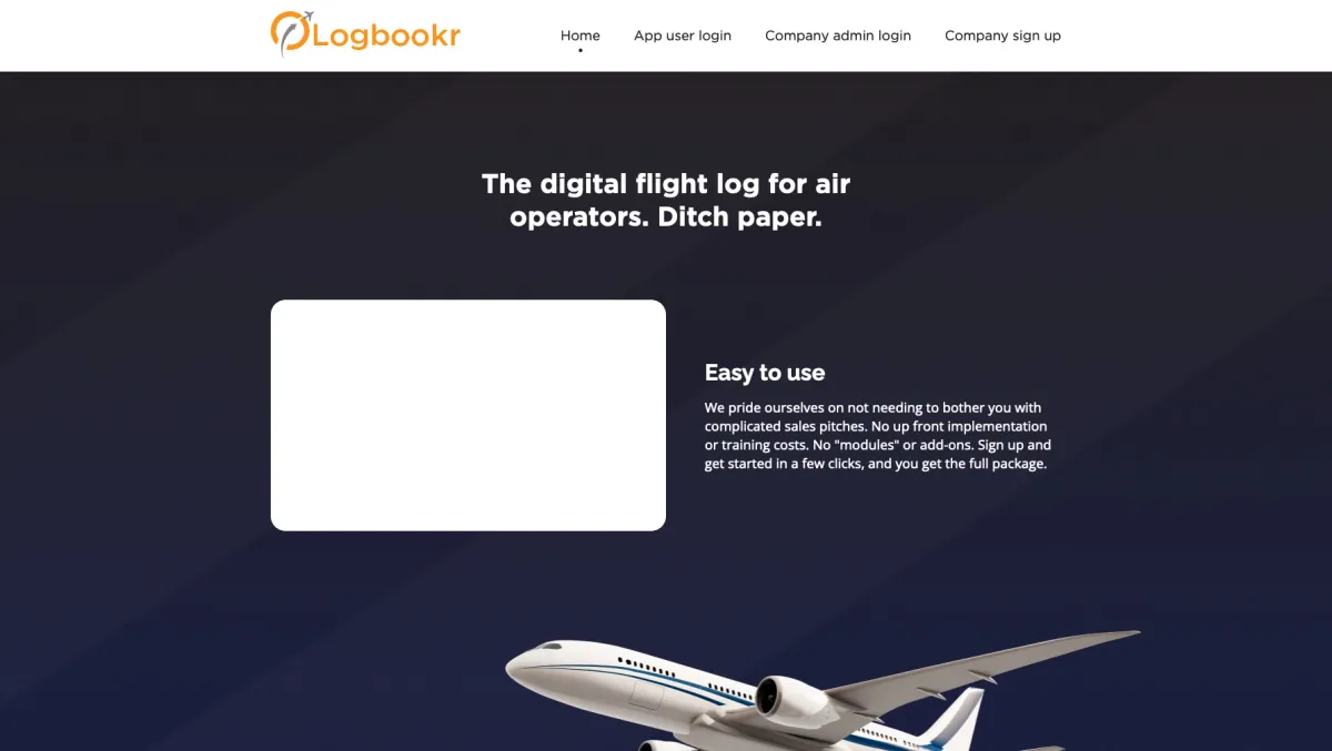 Interface Logbookr : fonctionnalités, prix, alternatives