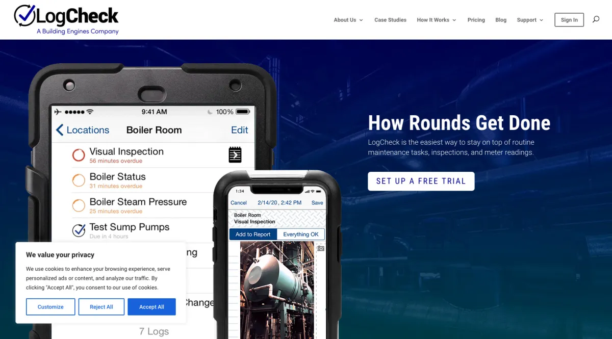 Interface LogCheck : fonctionnalités, prix, alternatives