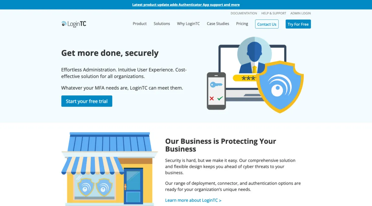 Interface LoginTC : image, ergonomie, alternatives