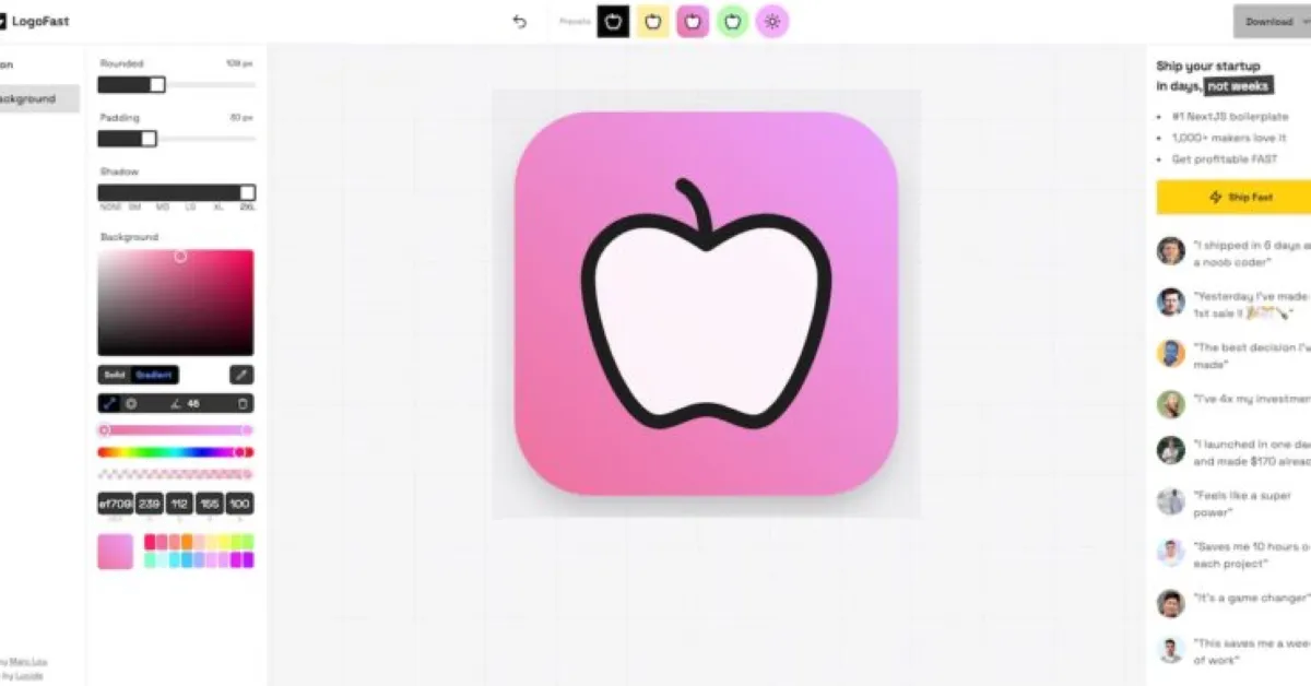 Notre avis sur LogoFast : un logiciel de création de logo (logo maker) à découvrir
