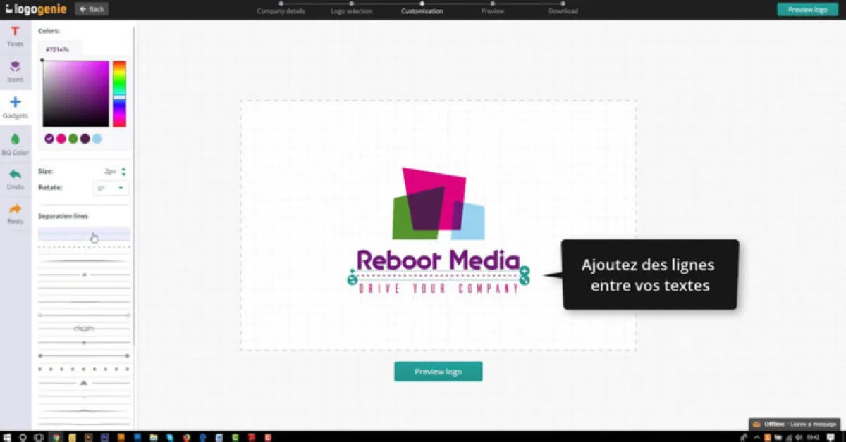 Notre avis sur Logogenie : un logiciel de création de logo (logo maker) à découvrir