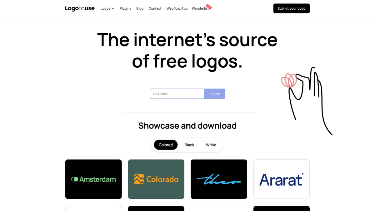 Interface LogoToUse : fonctionnalités, prix, alternatives