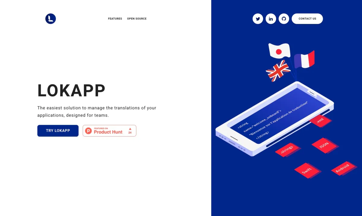 Interface Lokapp : image, ergonomie, alternatives