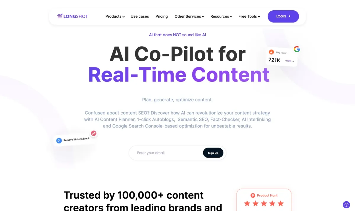 Interface Longshot : image, ergonomie, alternatives