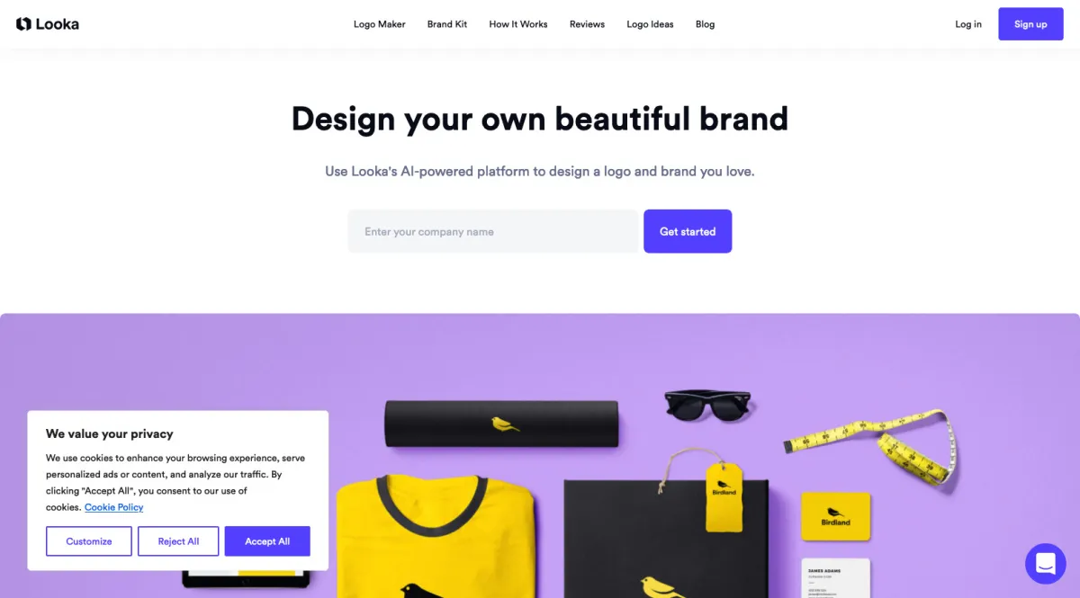 Interface Looka : image, ergonomie, alternatives Interface Looka : image, ergonomie, alternatives