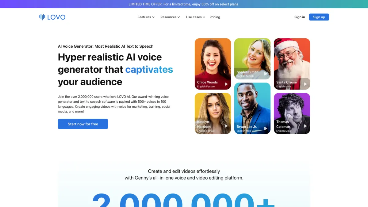 Interface Lovo.ai : image, ergonomie, alternatives Interface Lovo.ai : image, ergonomie, alternatives