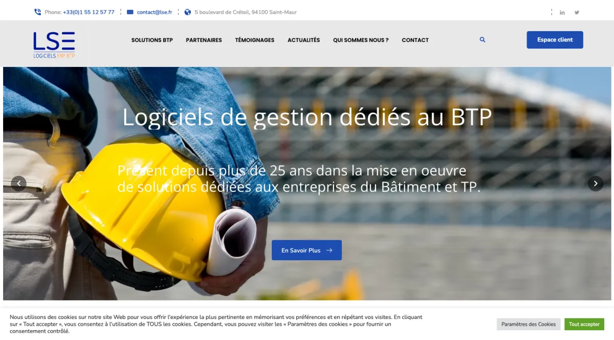 Interface LSE BTP : image, ergonomie, alternatives