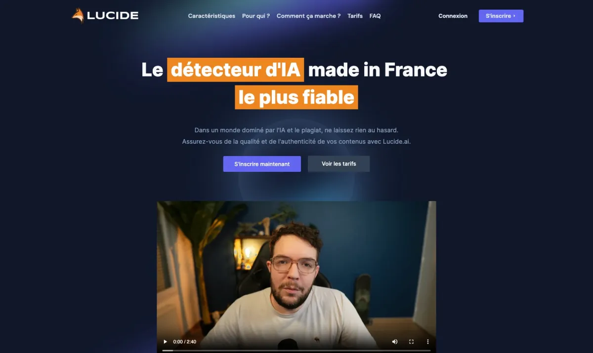 Interface Lucide.ai : fonctionnalités, prix, alternatives
