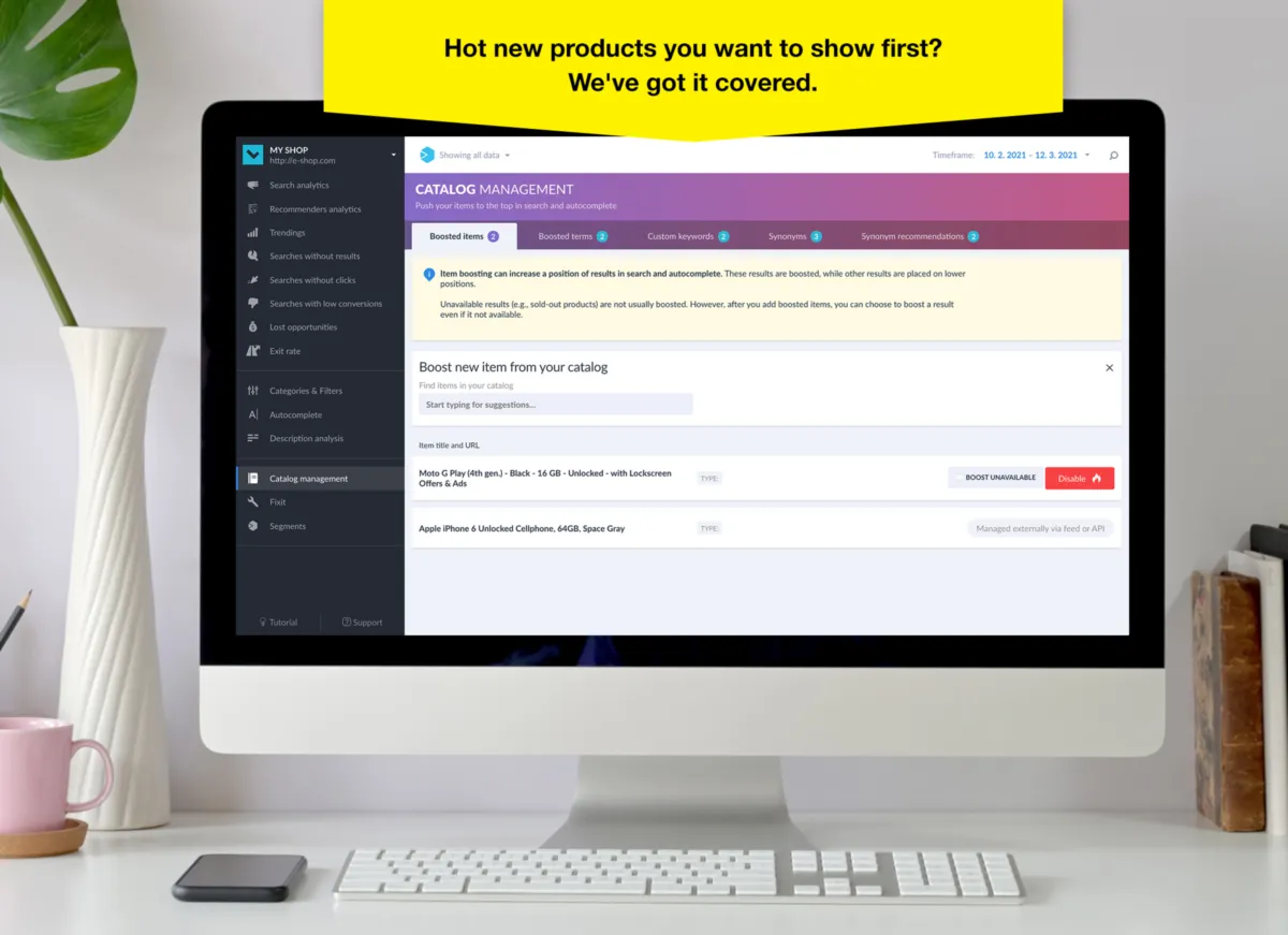 Interface Luigi's Box: fonctionnalités, prix, alternatives