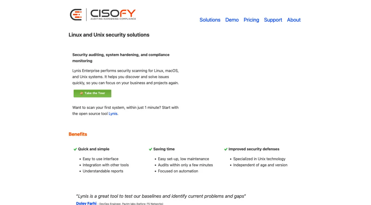 Interface Lynis Enterprise : fonctionnalités, prix, alternatives Interface Lynis Enterprise : fonctionnalités, prix, alternatives