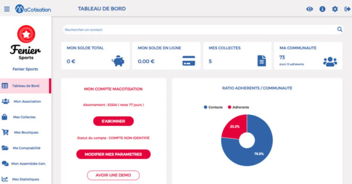 Notre avis sur MaCotisation : un logiciel de gestion d'association et ONG à découvrir