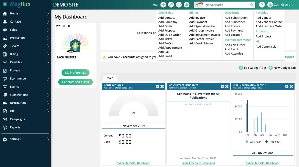 Notre avis sur MagHub : un logiciel CRM à découvrir