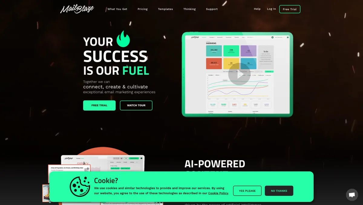 Interface Mail Blaze : fonctionnalités, prix, alternatives