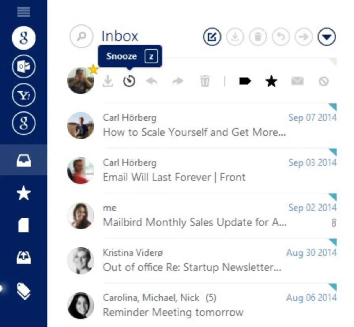 Interface Mailbird: fonctionnalités, prix, alternatives Interface Mailbird: fonctionnalités, prix, alternatives