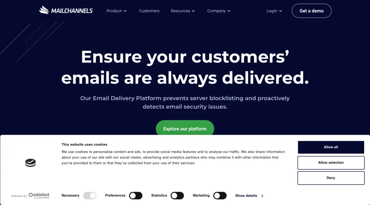 Interface MailChannels : fonctionnalités, prix, alternatives