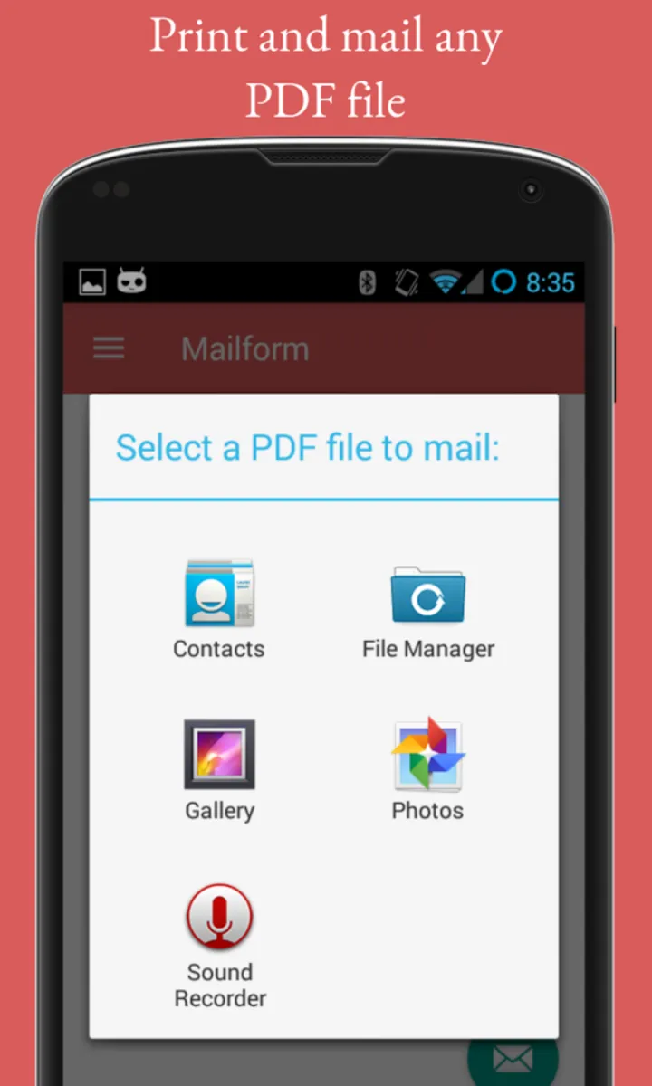 Interface Mailform: image, ergonomie, alternatives Interface Mailform: image, ergonomie, alternatives