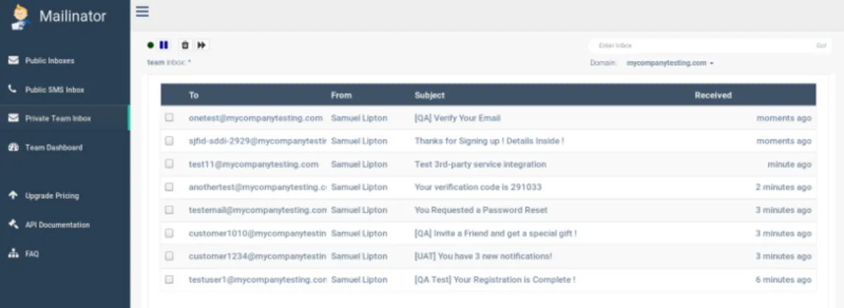 Interface Mailinator: fonctionnalités, prix, alternatives Interface Mailinator: fonctionnalités, prix, alternatives