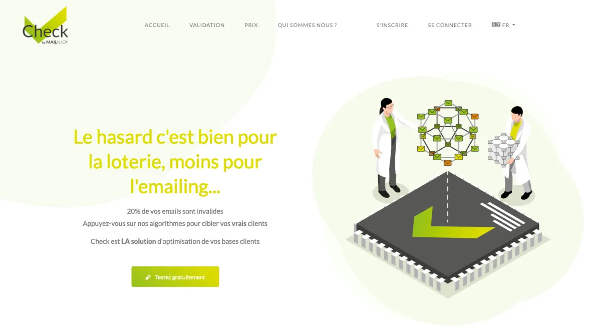 Interface Mailnjoy : fonctionnalités, prix, alternatives