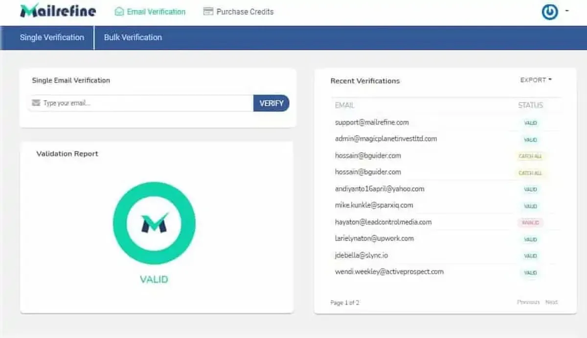 Notre avis sur MailRefine : un logiciel de vérification d'adresses email à découvrir