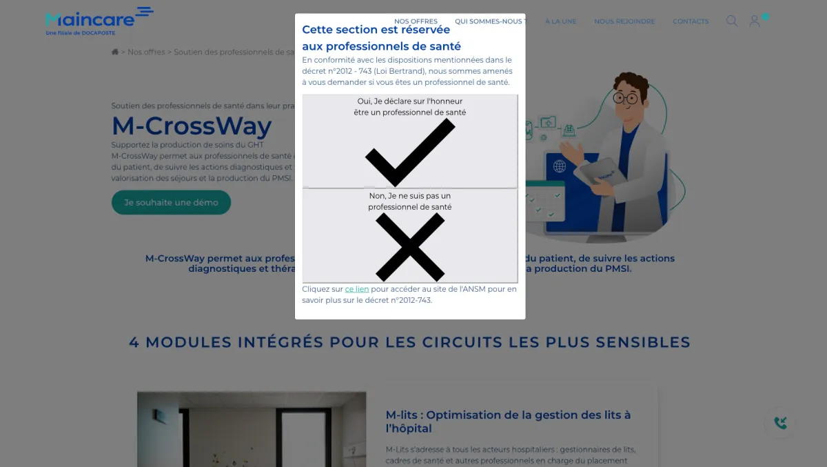 Interface Maincare Solutions : fonctionnalités, prix, alternatives