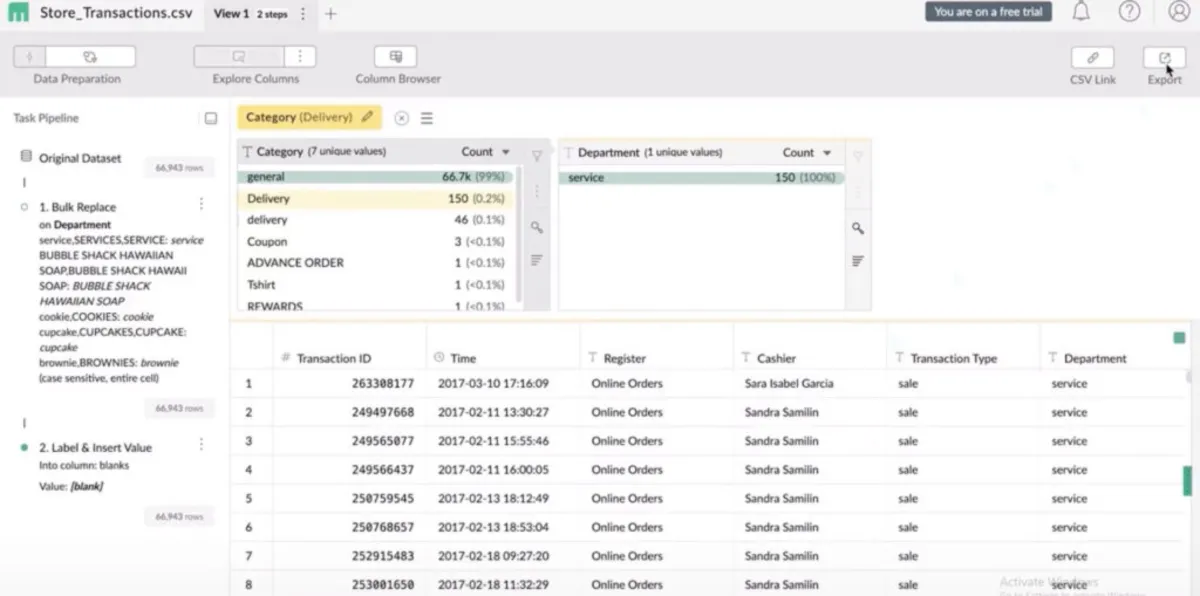 Interface Mammoth Analytics: fonctionnalités, prix, alternatives