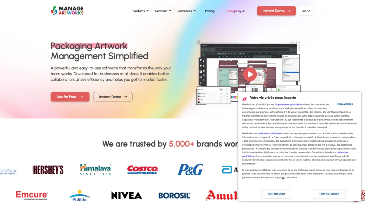 Interface ManageArtworks : image, ergonomie, alternatives