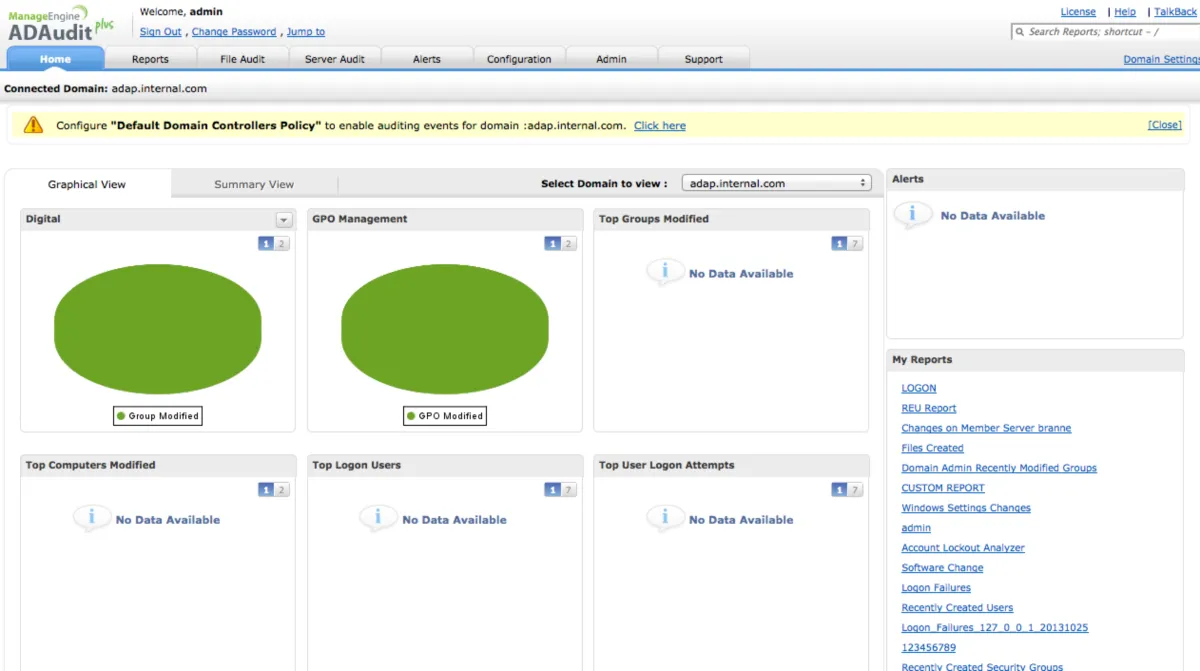 Notre avis sur ManageEngine ADAudit : un logiciel de gestion des identités et des accès (IAM) à découvrir Notre avis sur ManageEngine ADAudit : un logiciel de gestion des identités et des accès (IAM) à découvrir