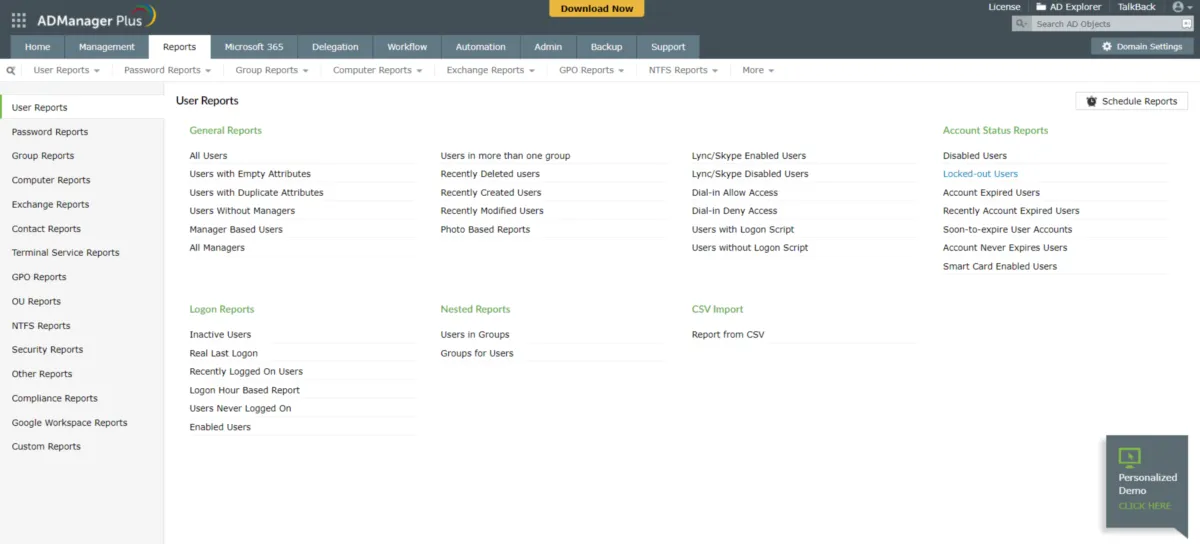 Notre avis sur ManageEngine AdManager : un logiciel ITSM (gestion des services informatiques) à découvrir