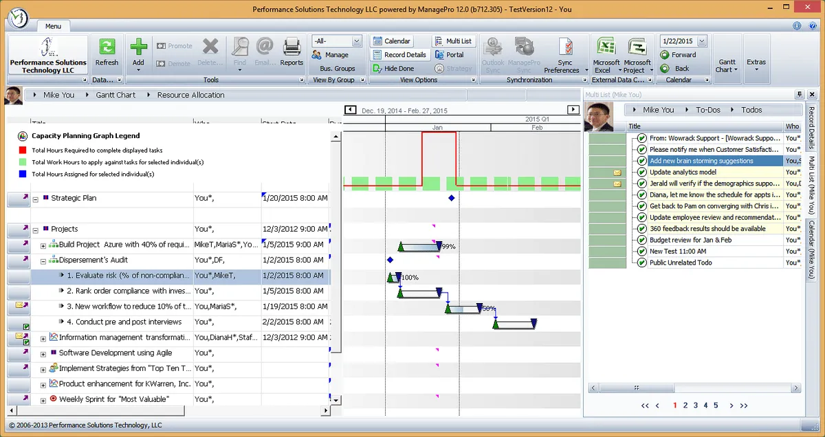 Interface ManagePro: fonctionnalités, prix, alternatives
