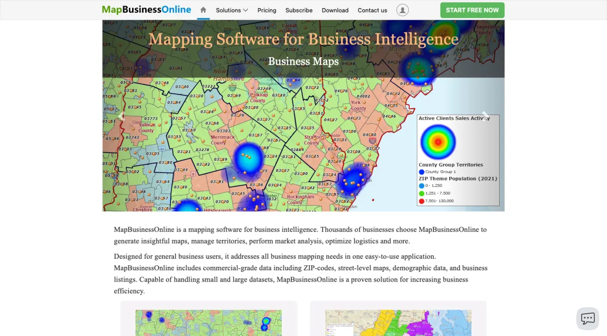 Interface Map Business Online : fonctionnalités, prix, alternatives