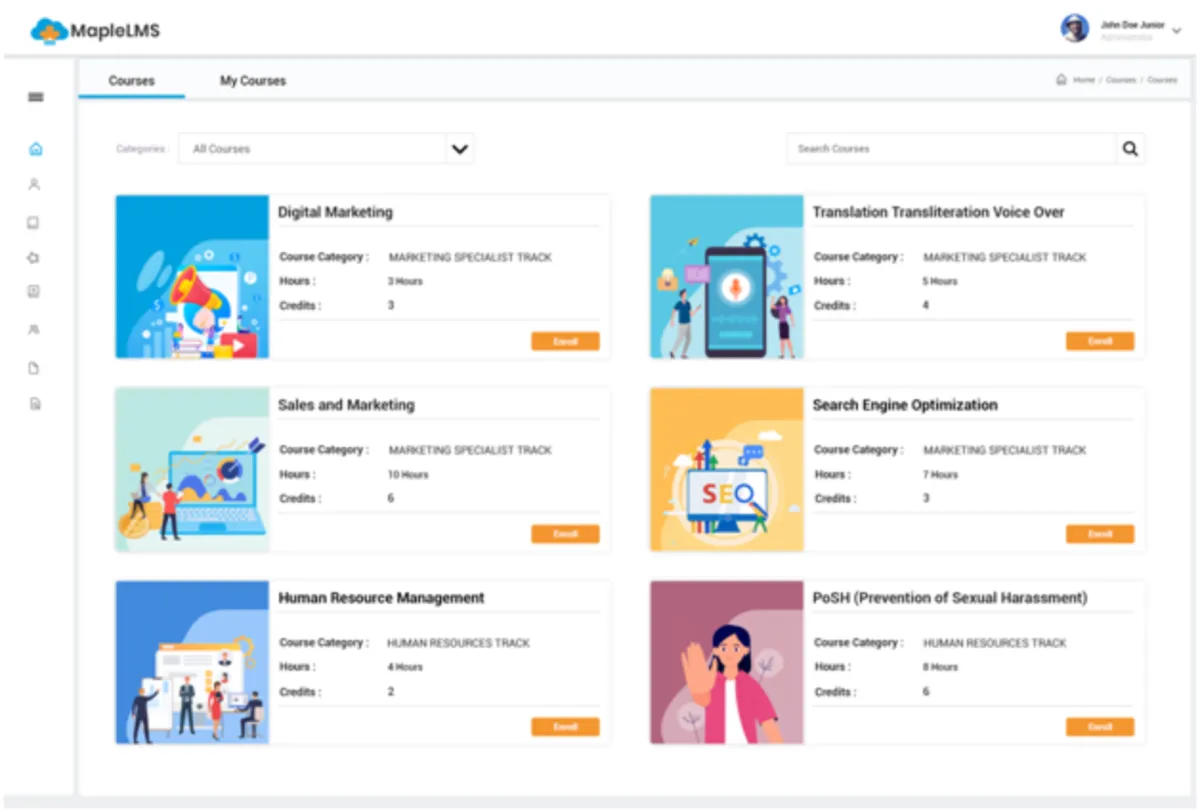 Notre avis sur MapleLMS : un logiciel LMS (learning management system) à découvrir