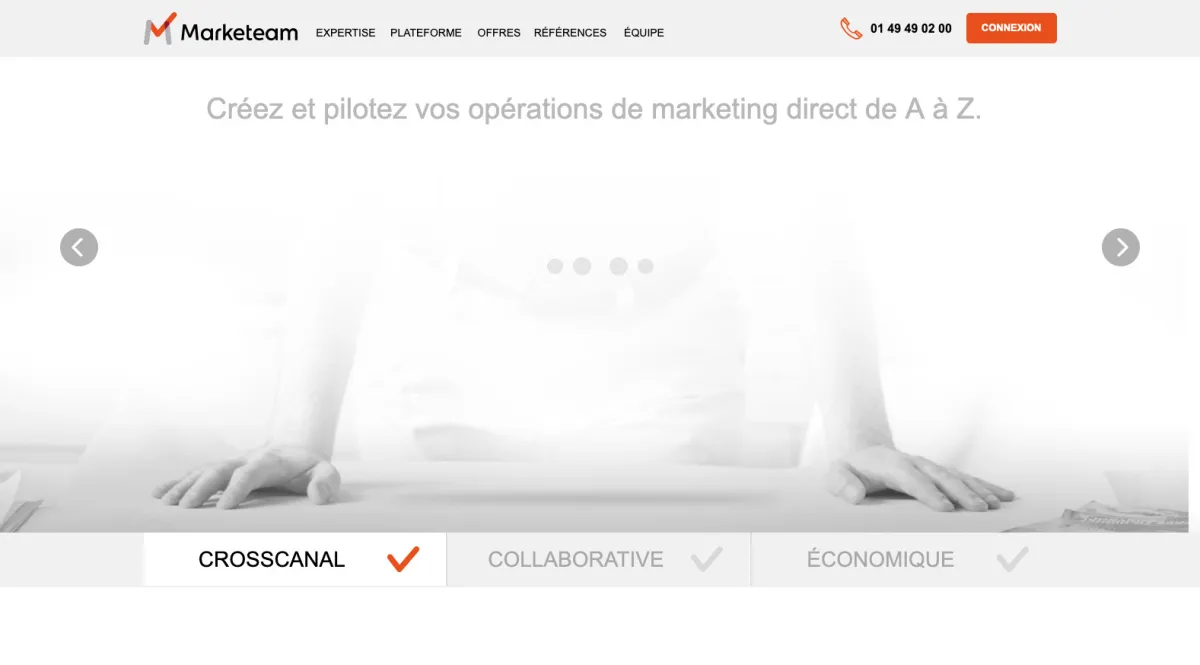 Interface Marketeam : image, ergonomie, alternatives Interface Marketeam : image, ergonomie, alternatives