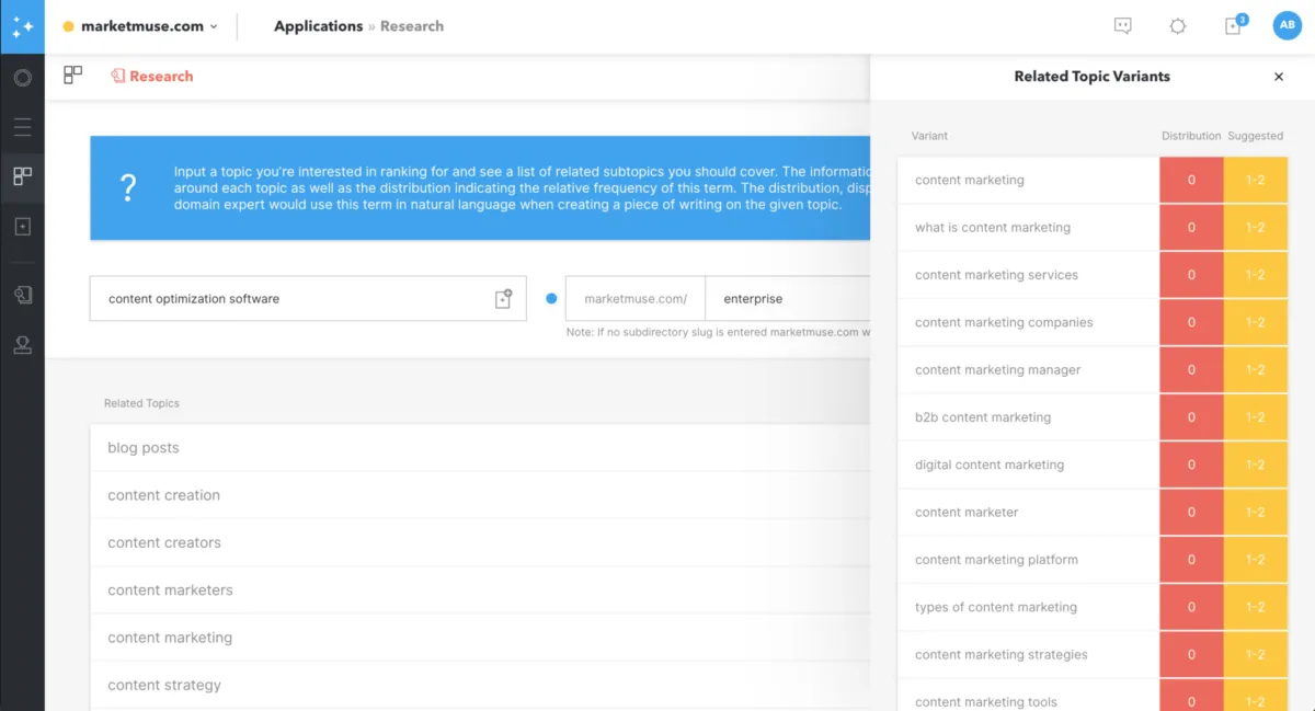 Notre avis sur Marketmuse : un logiciel de marketing de contenu (content marketing) à découvrir