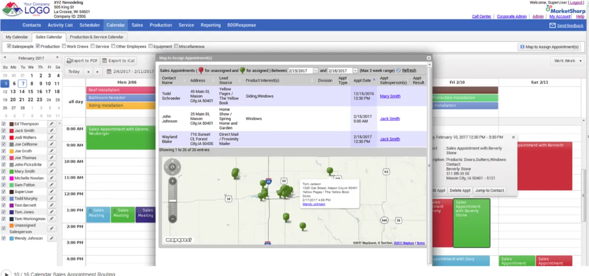 Interface MarketSharp: fonctionnalités, prix, alternatives
