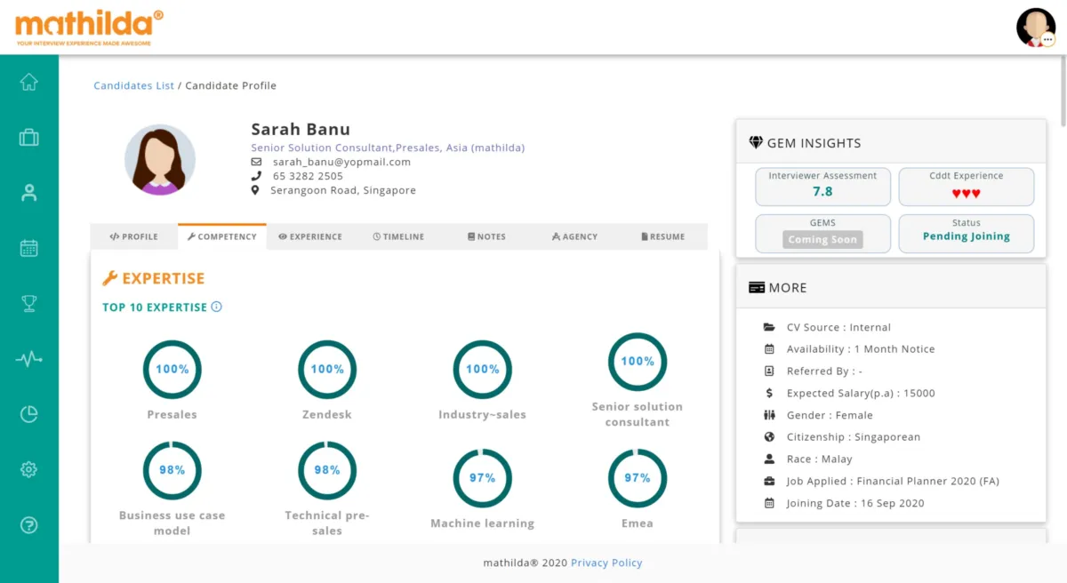 Interface mathilda: fonctionnalités, prix, alternatives