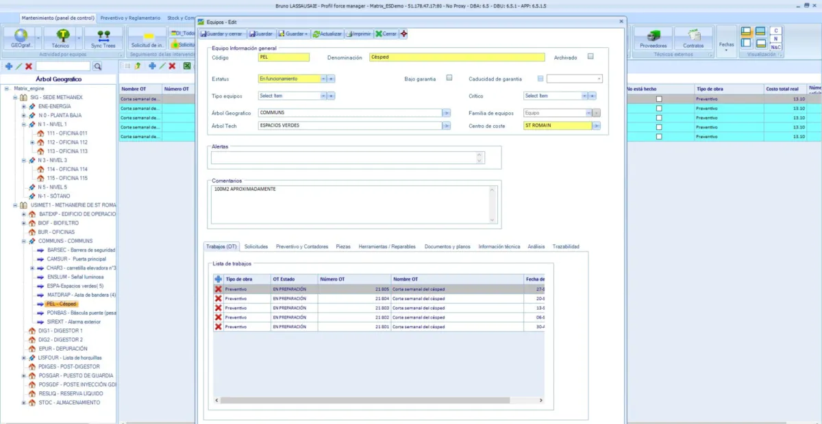 Interface Matrix Engine GMAO: image, ergonomie, alternatives Interface Matrix Engine GMAO: image, ergonomie, alternatives