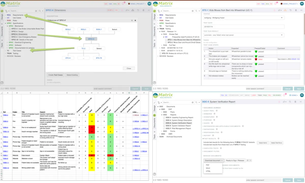 Interface Matrix Requirements: fonctionnalités, prix, alternatives