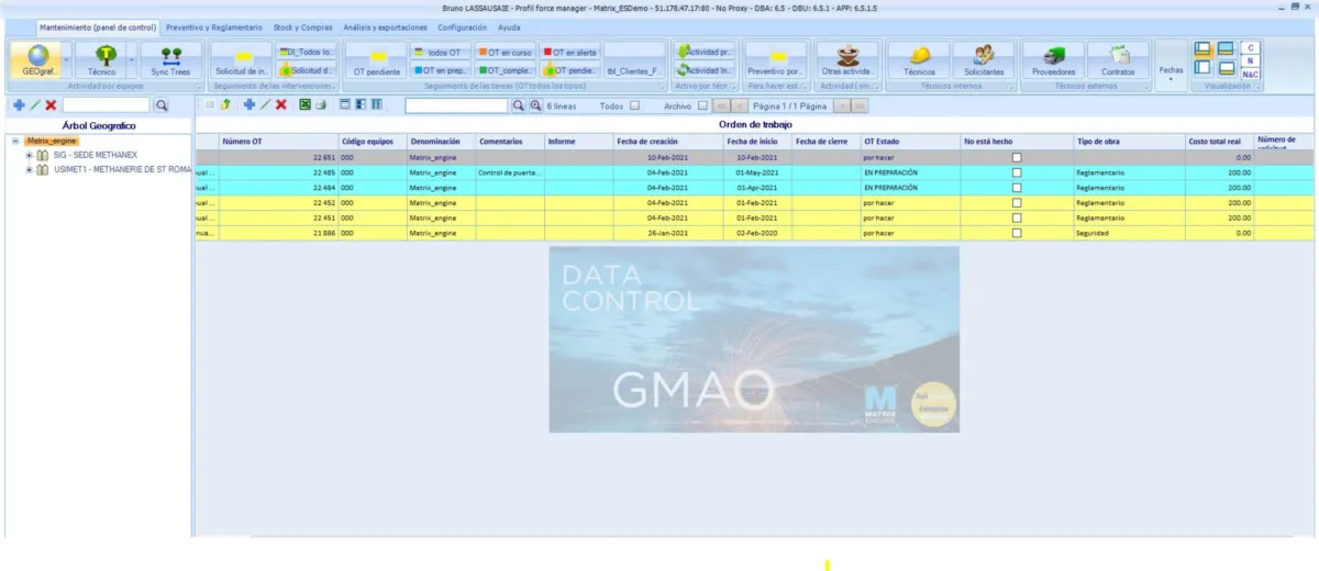 Interface Matrix Resources: fonctionnalités, prix, alternatives