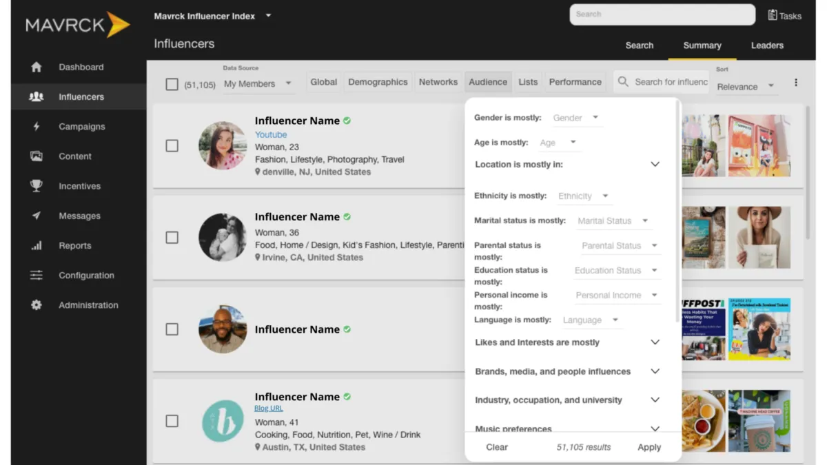Interface Mavrck: image, ergonomie, alternatives Interface Mavrck: image, ergonomie, alternatives