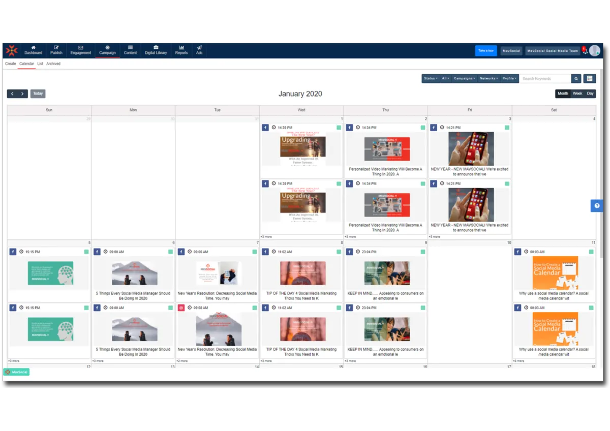 Interface MavSocial: fonctionnalités, prix, alternatives Interface MavSocial: fonctionnalités, prix, alternatives