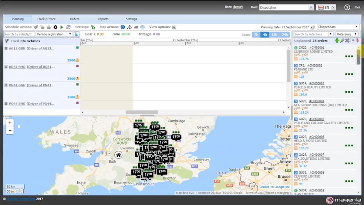 Interface Maxoptra: fonctionnalités, prix, alternatives