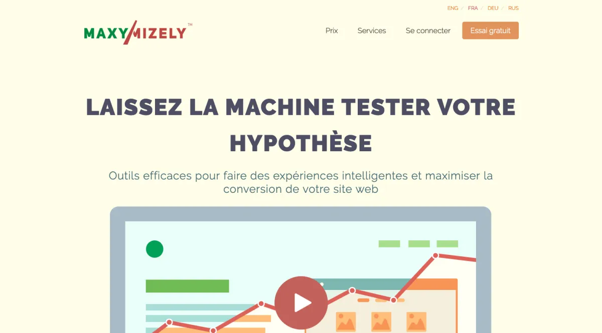 Interface Maxymizely : fonctionnalités, prix, alternatives