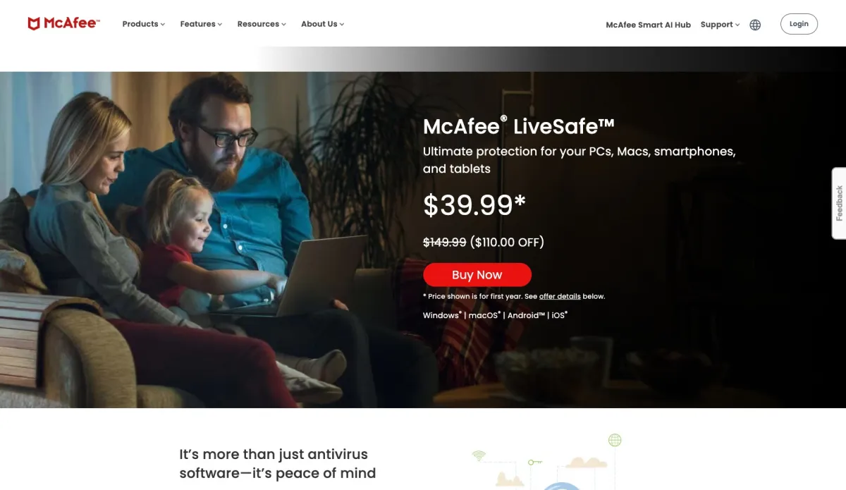 Notre avis sur McAfee LiveSafe : un logiciel de cybersécurité à découvrir